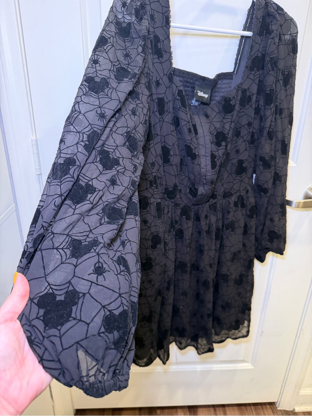 NWOT BoxLunch Disney Mickey Mouse Spiderweb Ladies Dress - Picture 5 of 10